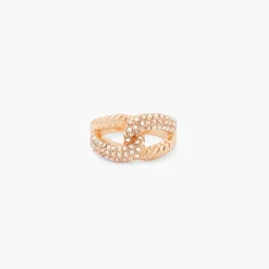 Best Balaboosté Bague entremêlée à strass