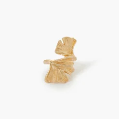 Cheap Balaboosté Bague feuille de Ginkgo