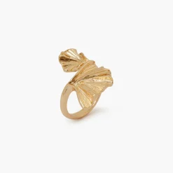 Cheap Balaboosté Bague feuille de Ginkgo