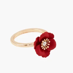 Cheap Balaboosté Bague fleur rouge