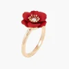 Sale Balaboosté Bague fleur rouge