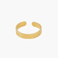 Cheap Balaboosté Bague gravée Acier Inoxydable