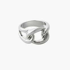 Online Balaboosté Bague noeud en métal - argenté