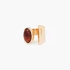 Store Balaboosté Bague ouverte ovale marron