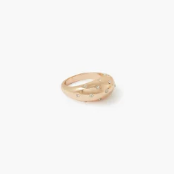 Flash Sale Balaboosté Bague épaisse à strass - doré