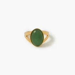 Flash Sale Balaboosté Bague pierre fantaisie et acier inoxydable