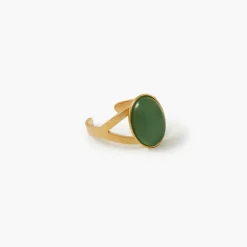 Flash Sale Balaboosté Bague pierre fantaisie et acier inoxydable