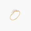 Clearance Balaboosté Bague pétales zirconium Argent Garanti