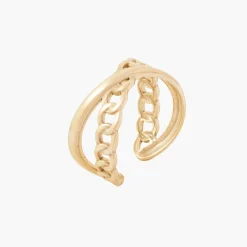 Cheap Balaboosté Bague rangs croisés acier inoxydable