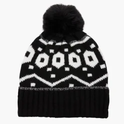 Discount Balaboosté Bonnet noir/blanc à pompon