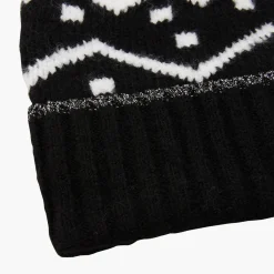 Discount Balaboosté Bonnet noir/blanc à pompon