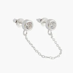 Cheap Balaboosté Boucle d'oreilles chaine Argent Garanti