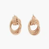 Fashion Balaboosté Boucles d'oreilles anneaux entrelacés