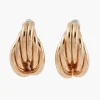 Best Balaboosté Boucles d'oreilles anneaux entrelacés dorés