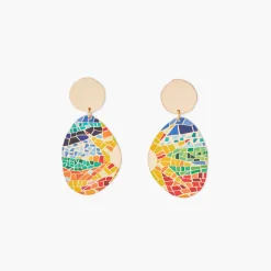 Online Balaboosté Boucles d'oreilles Balagane à imprimé mosaïque