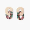Cheap Balaboosté Boucles d'oreilles Balagane doubles anneaux imprimé floral