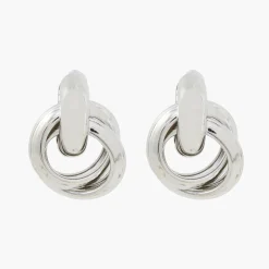 Discount Balaboosté Boucles d'oreilles cercles entrelacés City Azur