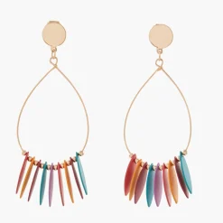 Online Balaboosté Boucles d'oreilles clips à pampilles colorées