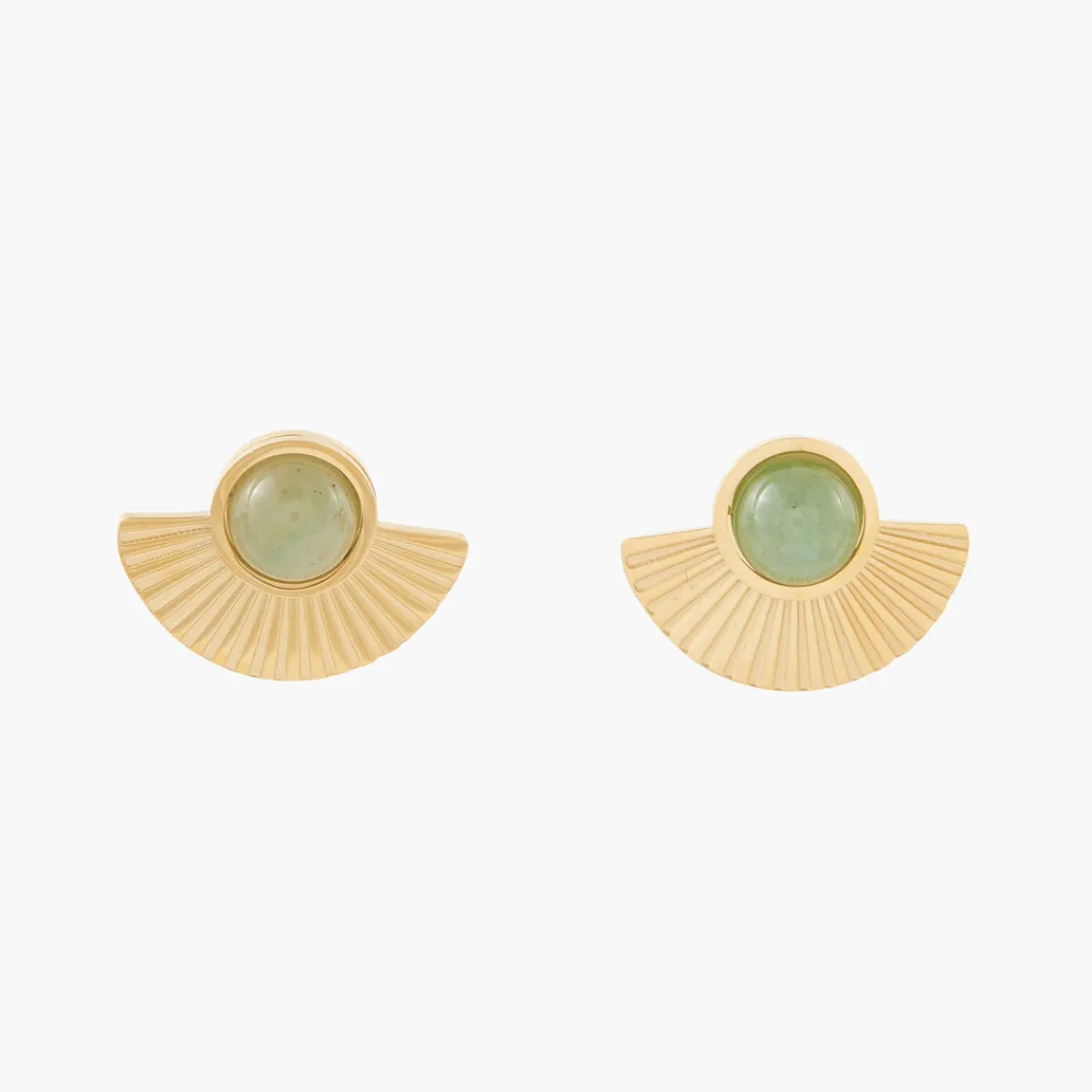 Cheap Balaboosté Boucles d'oreilles demi lune acier inoxydable et pierre