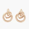 Discount Balaboosté Boucles d'oreilles dorées anneaux entrelacés