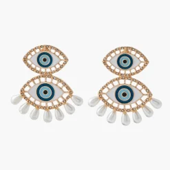 Fashion Balaboosté Boucles d'oreilles double oeil