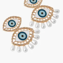 Fashion Balaboosté Boucles d'oreilles double oeil