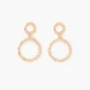 Cheap Balaboosté Boucles d'oreilles double cercle doré