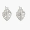 Hot Balaboosté Boucles d'oreilles feuilles Argent Garanti