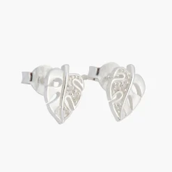 Hot Balaboosté Boucles d'oreilles feuilles Argent Garanti