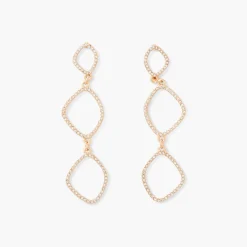 Cheap Balaboosté Boucles d'oreilles longues dorées