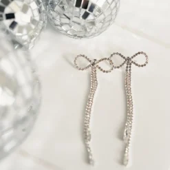 Best Sale Balaboosté Boucles d'oreilles noeuds pendants à strass