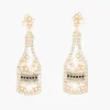 Store Balaboosté Boucles d'oreilles Noël bouteilles champagne