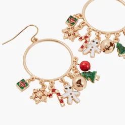 Hot Balaboosté Boucles d'oreilles pampilles de Noël