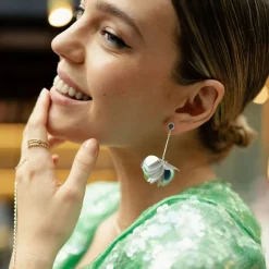 Hot Balaboosté Boucles d'oreilles pendantes à sequins