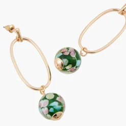 Discount Balaboosté Boucles d'oreilles perles de verre à fleurs