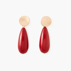 Sale Balaboosté Boucles d'oreilles quilles rouges