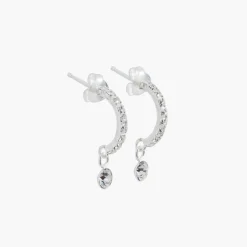 Best Balaboosté Boucles d'oreilles strass Argent Garanti