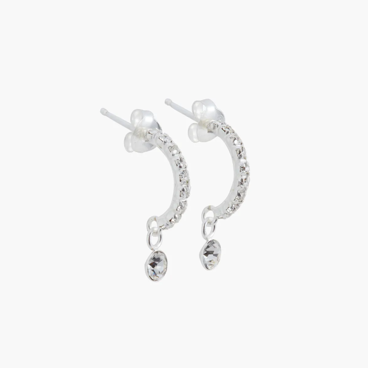 Best Balaboosté Boucles d'oreilles strass Argent Garanti