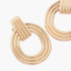 New Balaboosté Boucles d'oreilles striées dorées