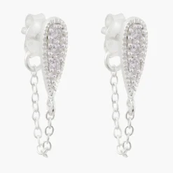 Best Balaboosté Boucles d'oreilles zirconium Argent Garanti