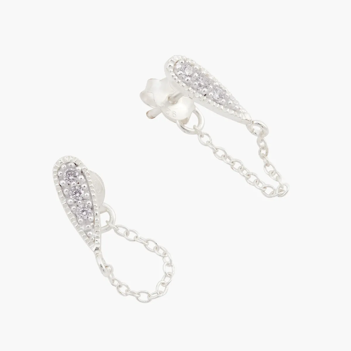 Best Balaboosté Boucles d'oreilles zirconium Argent Garanti