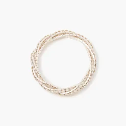 Best Sale Balaboosté Bracelet élastique tressé à strass argenté