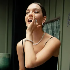 Best Sale Balaboosté Bracelet élastique tressé à strass argenté