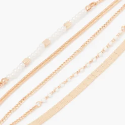 Outlet Balaboosté Bracelet multi rangs chaines et perles