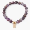 Store Balaboosté Bracelet perles d'Améthystes - violet