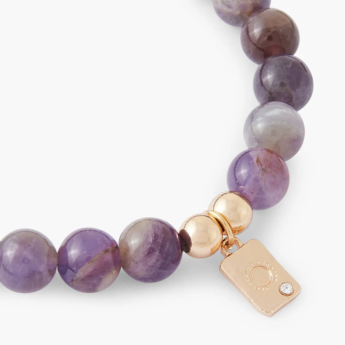 Store Balaboosté Bracelet perles d'Améthystes - violet