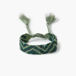 Best Sale Balaboosté Bracelet perles de rocaille tissées vert