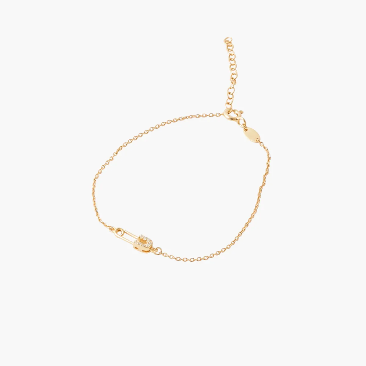 Shop Balaboosté Bracelet épingle Argent Garanti - doré