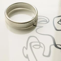 New Balaboosté Bracelet strié argenté