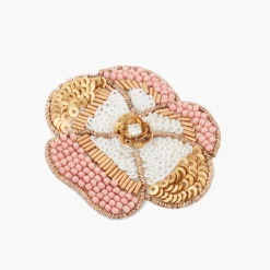 Hot Balaboosté Broche fleur en sequins Cérémonie